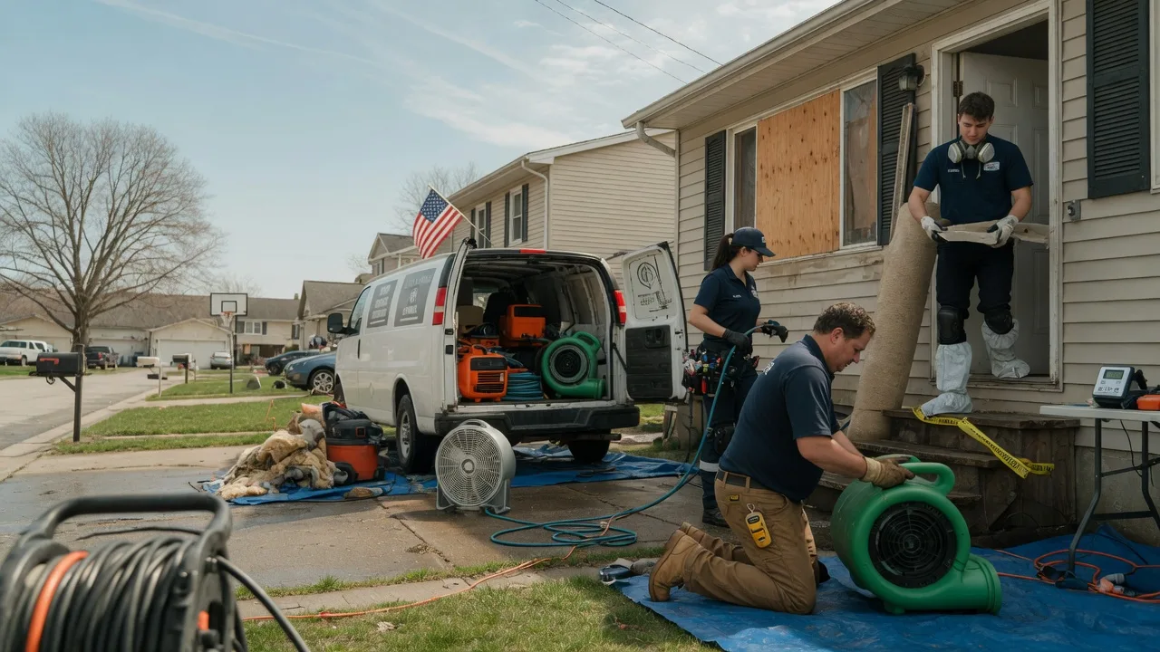 Water Damage Restoration in New Middletown, IN near me